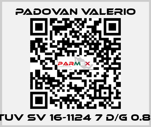 TUV SV 16-1124 7 D/G 0.81 PADOVAN VALERIO