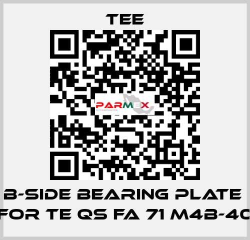 B-side bearing plate  for TE QS FA 71 M4B-40 TEE