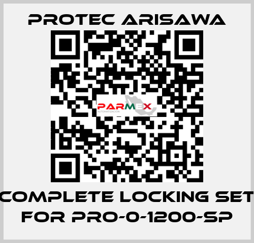 Complete locking set for PRO-0-1200-SP Protec Arisawa