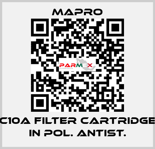 C10A filter cartridge in pol. Antist. Mapro