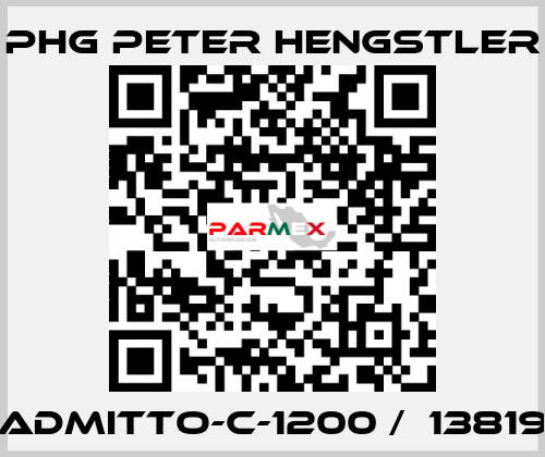 ADMITTO-C-1200 /  13819 phg Peter Hengstler