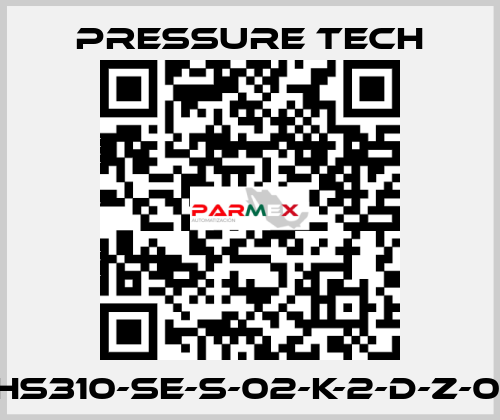 XHS310-SE-S-02-K-2-D-Z-015 Pressure Tech