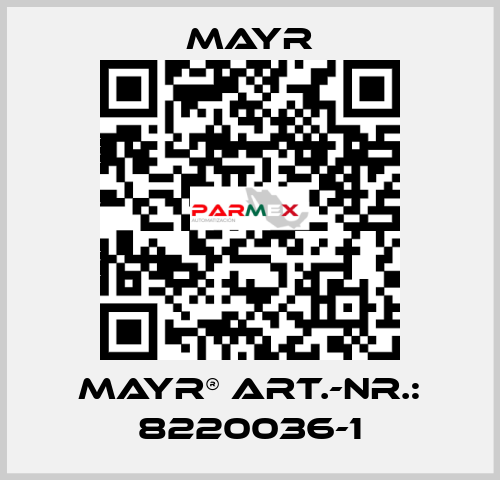 mayr® Art.-Nr.: 8220036-1 Mayr