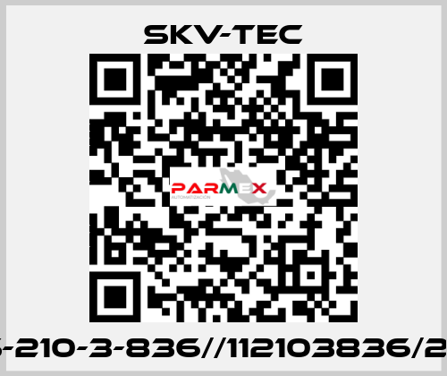 SKV-NS-210-3-836//112103836/21101320 SKV-tec