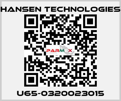 U65-0320023015 HANSEN TECHNOLOGIES