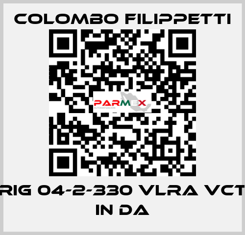 RIG 04-2-330 VLRA VCT IN DA Colombo Filippetti