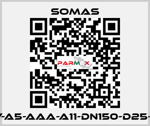 MTV-A5-AAA-A11-DN150-D25-B20 SOMAS