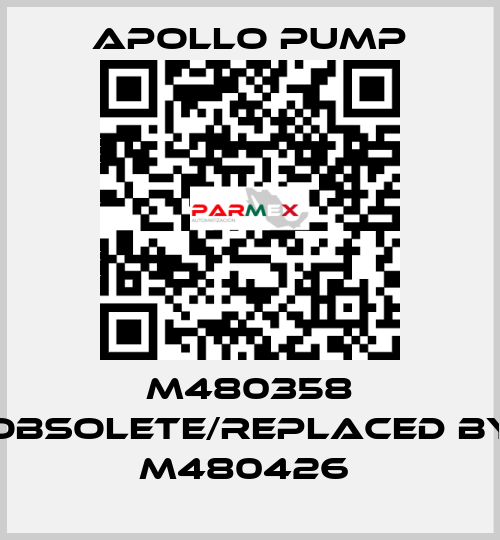 M480358 obsolete/replaced by M480426  Apollo pump