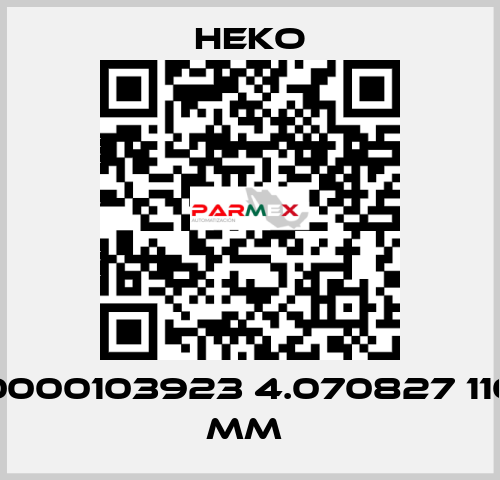 0000103923 4.070827 110 mm  HEKO