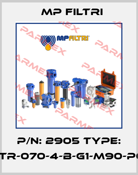 P/N: 2905 Type: STR-070-4-B-G1-M90-P01 MP Filtri