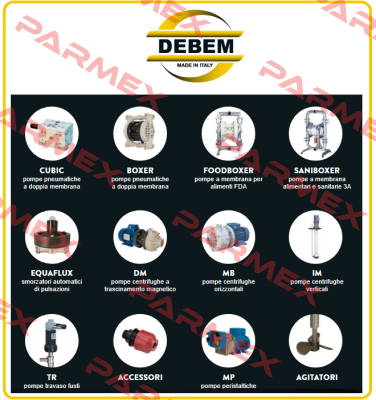 spare part kit t for Boxer 100P  Debem