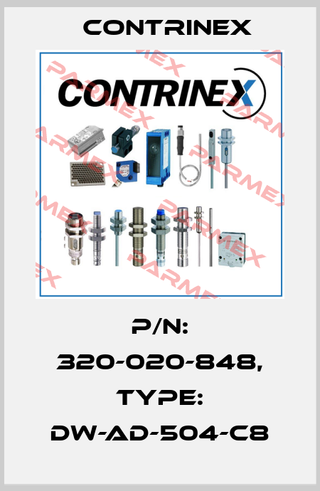p/n: 320-020-848, Type: DW-AD-504-C8 Contrinex