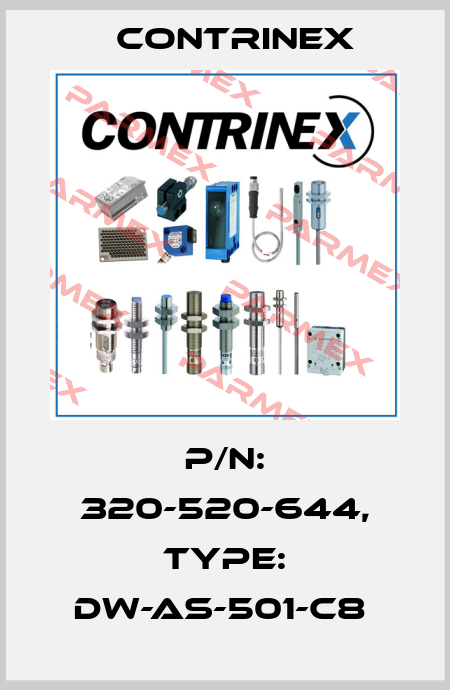 P/N: 320-520-644, Type: DW-AS-501-C8  Contrinex