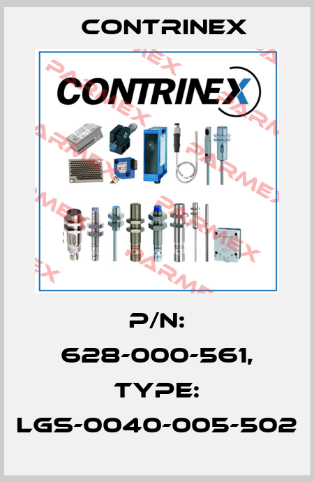 p/n: 628-000-561, Type: LGS-0040-005-502 Contrinex