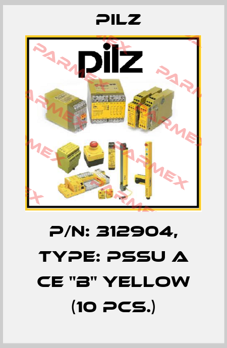 p/n: 312904, Type: PSSu A CE "B" yellow (10 pcs.) Pilz