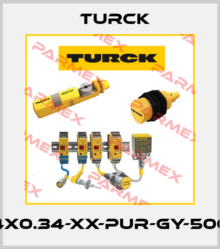 CABLE4X0.34-XX-PUR-GY-500M/TXG Turck