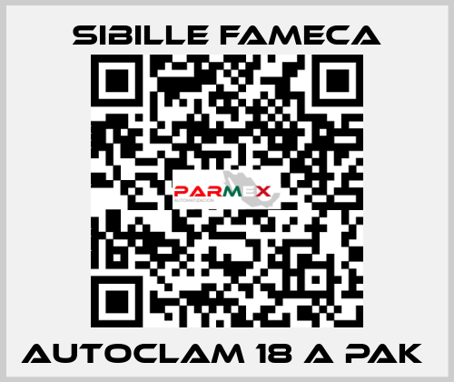 Autoclam 18 A PAK  Sibille Fameca