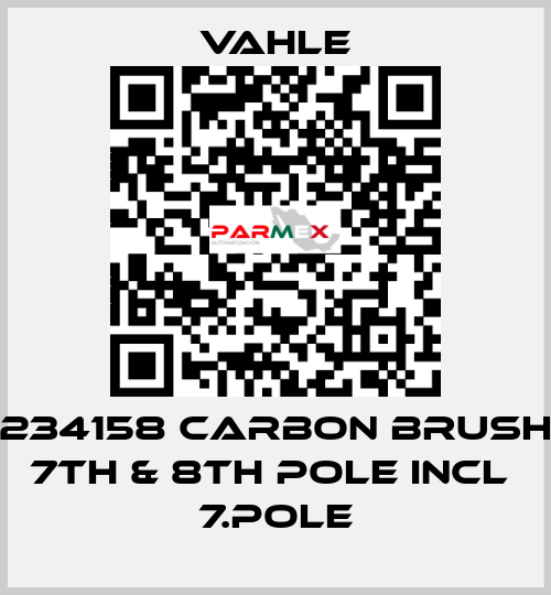 234158 CARBON BRUSH 7TH & 8TH POLE INCL  7.POLE Vahle