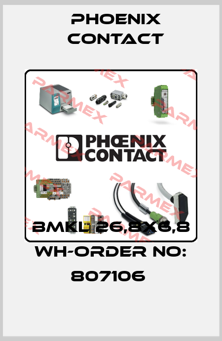 BMKL 26,8X6,8 WH-ORDER NO: 807106  Phoenix Contact