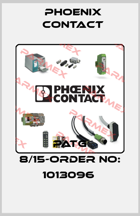 PATG 8/15-ORDER NO: 1013096  Phoenix Contact