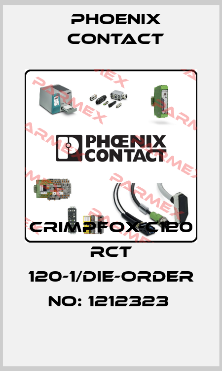 CRIMPFOX-C120 RCT 120-1/DIE-ORDER NO: 1212323  Phoenix Contact