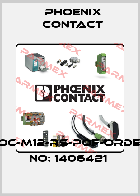 FOC-M12-RS-POF-ORDER NO: 1406421  Phoenix Contact