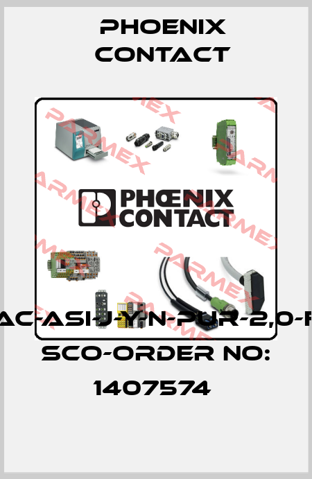 SAC-ASI-J-Y-N-PUR-2,0-FS SCO-ORDER NO: 1407574  Phoenix Contact