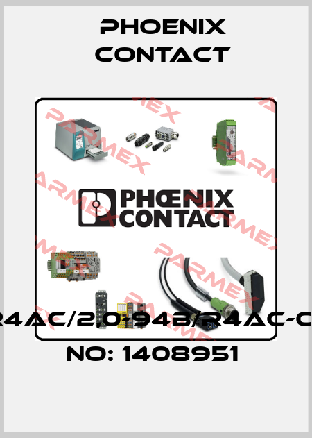 NBC-R4AC/2,0-94B/R4AC-ORDER NO: 1408951  Phoenix Contact