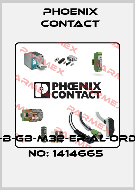 HC-B-GB-M32-ER-AL-ORDER NO: 1414665  Phoenix Contact