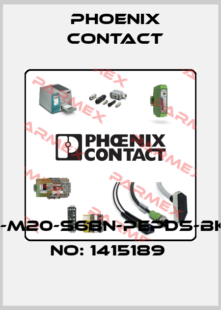G-INTRO-M20-S68N-PEPDS-BK-ORDER NO: 1415189  Phoenix Contact