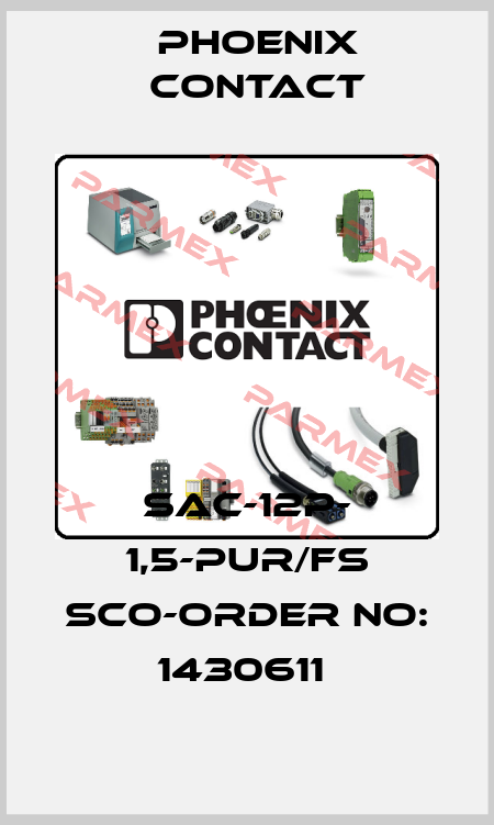 SAC-12P- 1,5-PUR/FS SCO-ORDER NO: 1430611  Phoenix Contact