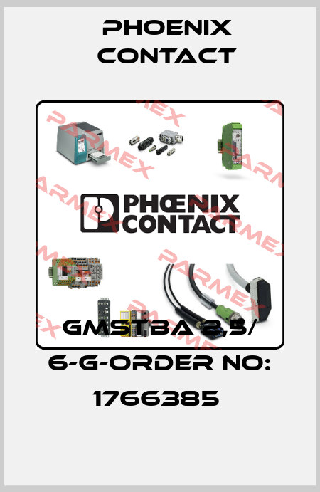 GMSTBA 2,5/ 6-G-ORDER NO: 1766385  Phoenix Contact