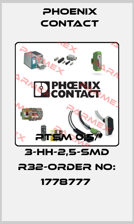 PTSM 0,5/ 3-HH-2,5-SMD R32-ORDER NO: 1778777  Phoenix Contact