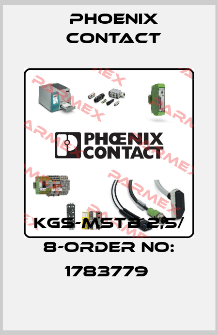 KGS-MSTB 2,5/ 8-ORDER NO: 1783779  Phoenix Contact