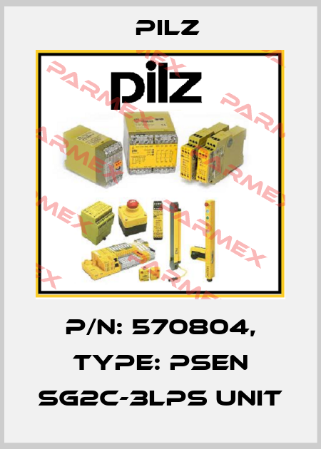 p/n: 570804, Type: PSEN sg2c-3LPS unit Pilz