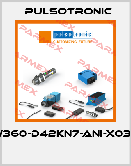 KW360-D42KN7-ANI-X0392  Pulsotronic