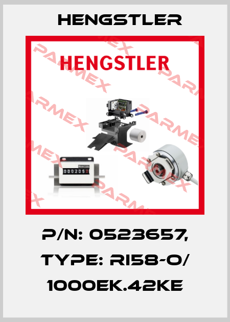 p/n: 0523657, Type: RI58-O/ 1000EK.42KE Hengstler