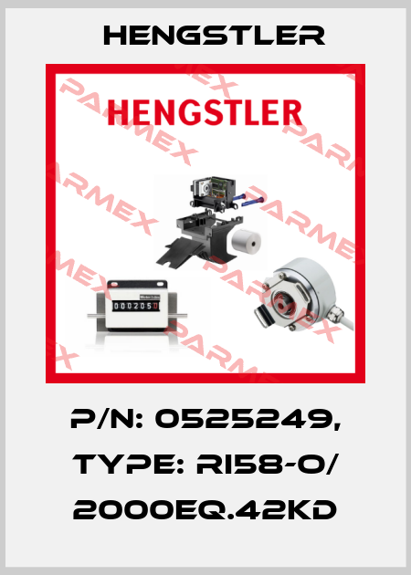 p/n: 0525249, Type: RI58-O/ 2000EQ.42KD Hengstler