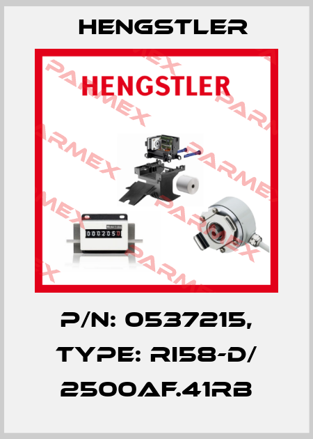 p/n: 0537215, Type: RI58-D/ 2500AF.41RB Hengstler