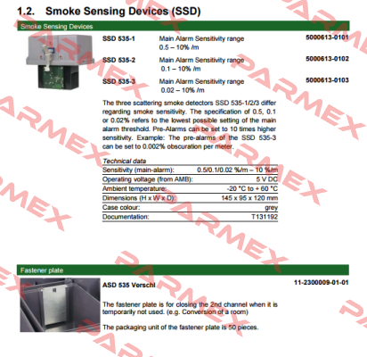 Type: SSD 535-3 / 11-2000010-01-01 Hekatron