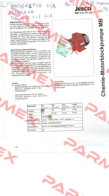 O-Ring (Spiralgehäuse) for MB 25-140 Jesco