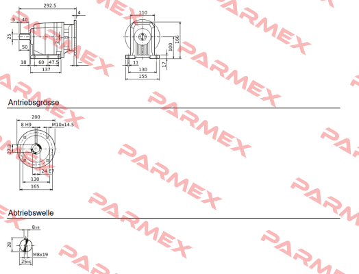 C222P 2.7 P90 B3 - B1410008 Bonfiglioli