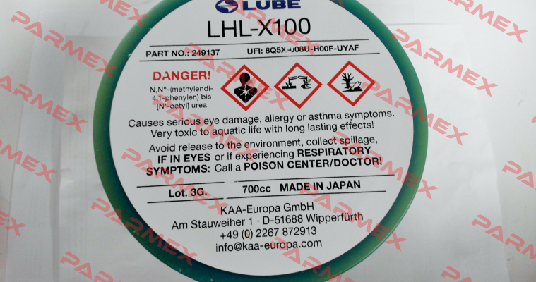 249137  LHL-X100-7 Lube