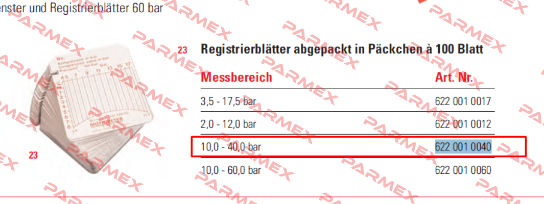 622 001 0040  Motometer