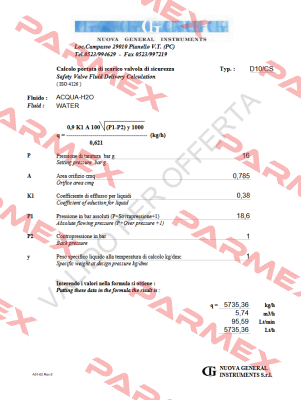 020098486 / D10/CS Nuova General Instruments