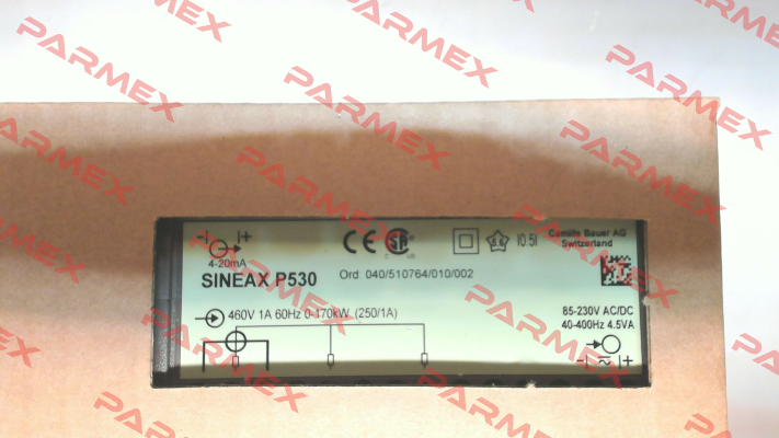 Sineax P 530 Ord:040/510764/010/002 Gossen Metrawatt