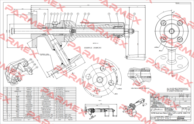 SV800 1 "/ 1 " - 600 lbs STRAHMAN VALVES