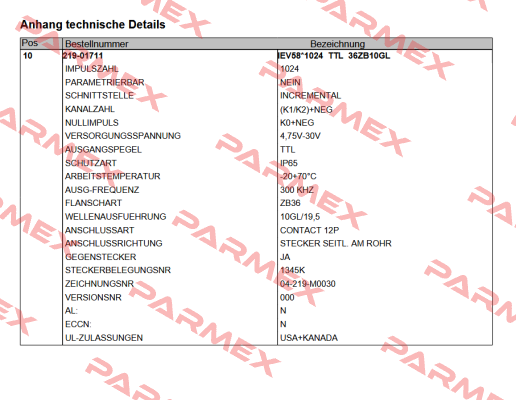 IEV58*1024 TTL 36ZB10GL TR Electronic