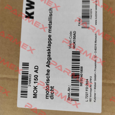 2108533 / MOK 150 AD – 230 V Kutzner + Weber