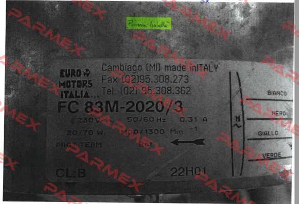 FC83M-2020/3 Euro Motors Italia